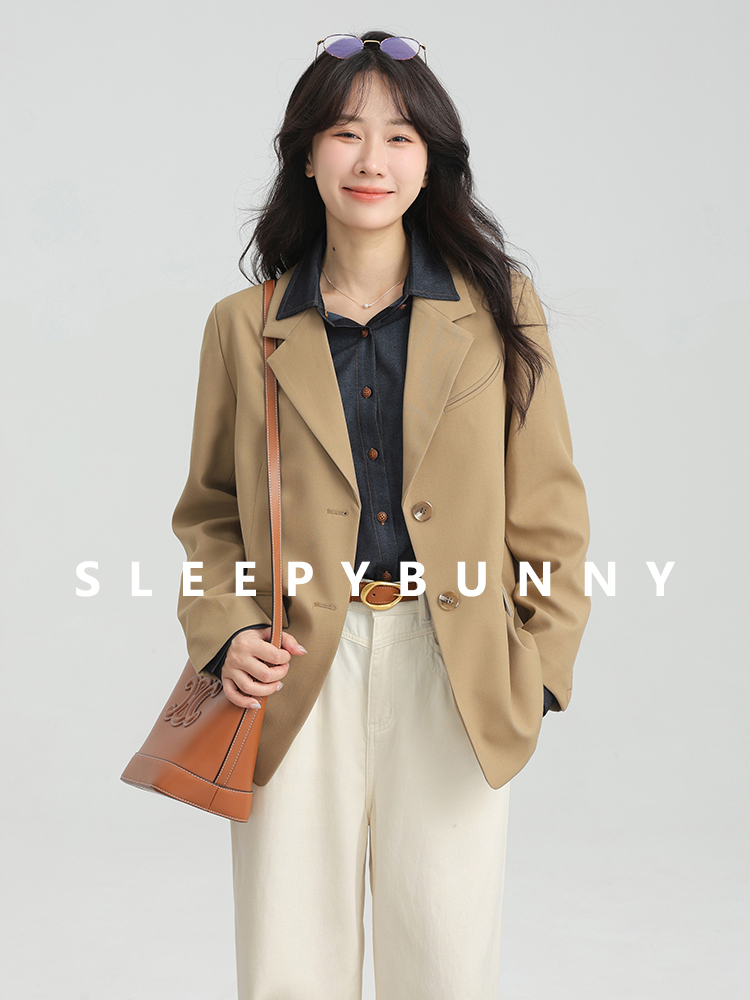 Vintage Fashion Retro Outfit - 우아한 빈티지 루즈 블레이저 재킷 여성용