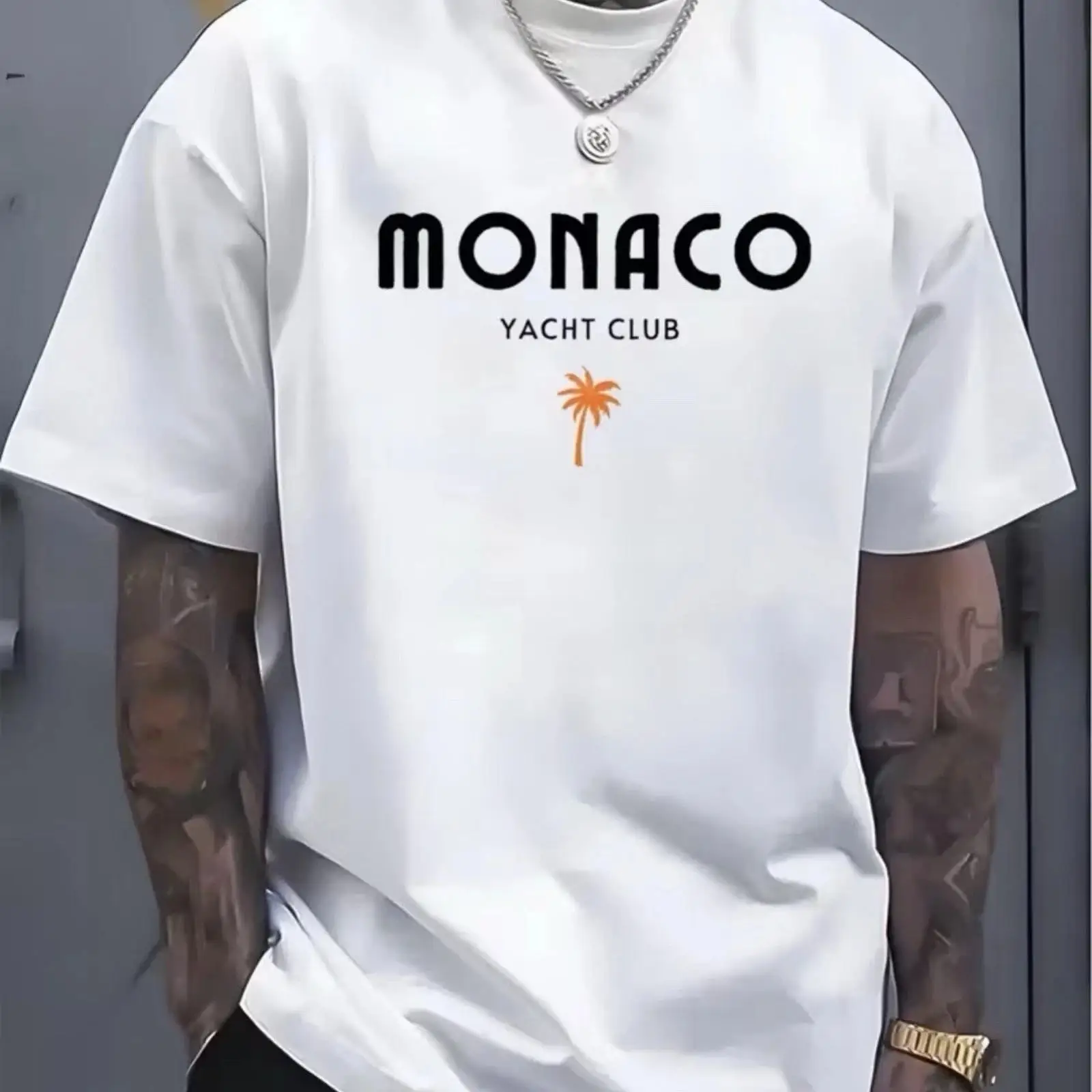 Vintage Yacht Fashion - 모나코 요트 클럽 프리미엄 티셔츠 캐주얼