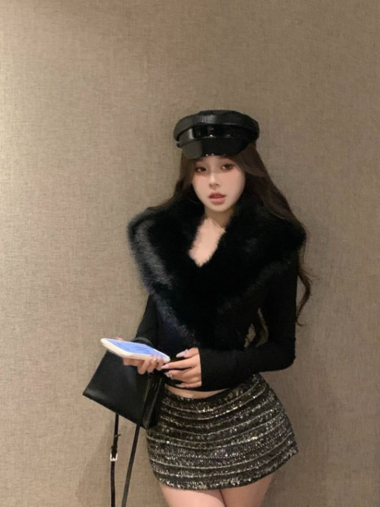 아메리칸 빈티지 핫 걸 하이엔드 겨울 긴팔 스웨터 20 - Retro Vintage Korean Fashion 리뷰 및 가격