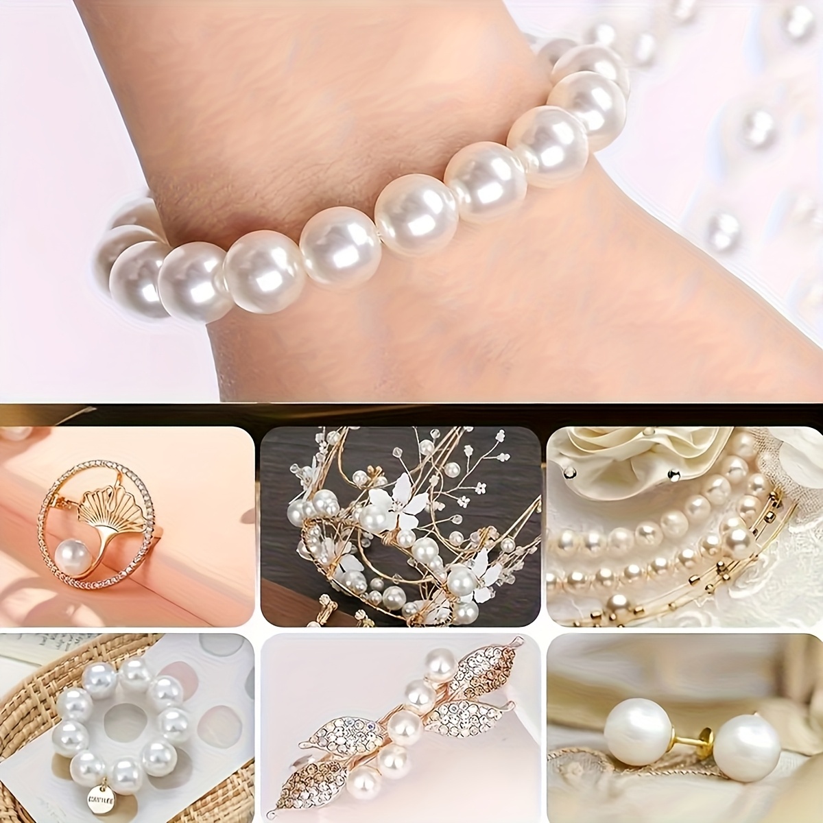 1388개 4/6/8/10mm 검정, 흰색, 파란색,  - Vintage Fashion Necklace 리뷰 및 가격